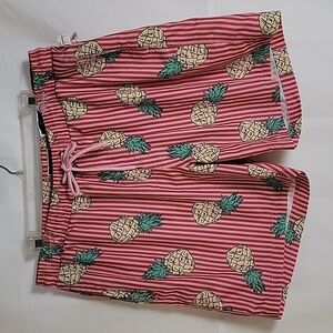 NWT Club room Pineapple striped swim trunks
